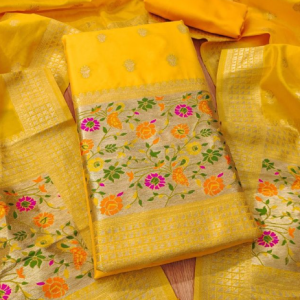 Banarasi silk Unstitched Suit Material