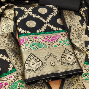 Pure Zari Silk Suit Dress Material for Woman