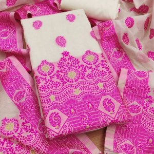 PURE HANDLOOM BANARASI RESHAM COTTON WEAVED SALWAR SUIT