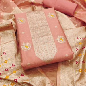 Organza Suit Vol 7 Top banarasi Organza (2:50 M + 0.40 M Sleeve)