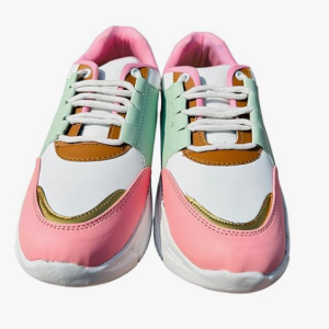 Women’s Thermoplastic Elastomer Sole Chunky Sneakers, Pink