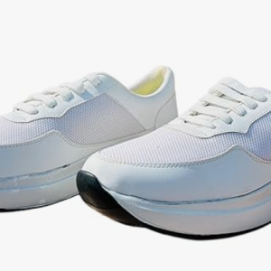 Men’s Premium Casual Sneakers with TPE Sole | Lightweight White Shoes, Walking & Office Casuals