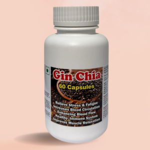 GIN CHIA CAPSULES - 60 CAPSULES (BUY ONE GET SAME 50ML DROPS FREE)