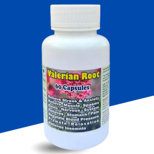 Valerian Root Extract Capsule - 60 Capsules (Get One Bottle 50ml Valerian Root Extract Drops Free)