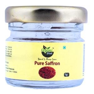 Organic Diet Fresh & Pure Organic Saffron (Kesar | Zafran) – 1 g