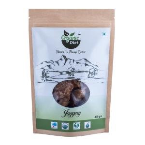 Organic Diet Fresh & Pure Organic Jaggery (Gur | Gud) – 400 g