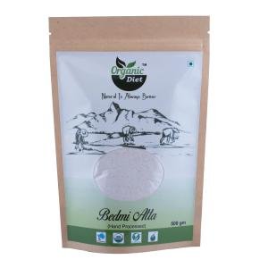 🌾 Product: Organic Fresh & Pure Organic Bedmi Atta (Urad Flour / Bedmi Poori Atta) – 500 gm