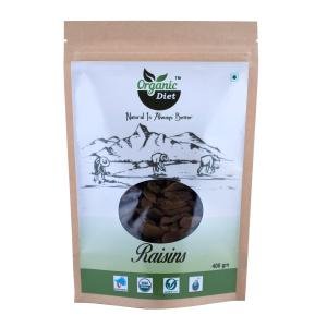 🍇 Product: Organic Fresh & Pure Organic Raisins (Kishmish) – 400 gm