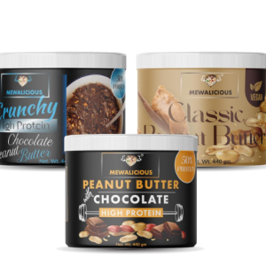 MEWALICIOUS Peanut Butter Classic, 25 gm Protein, Creamy + High Protein Peanut Butter, 50.05 gm Protein