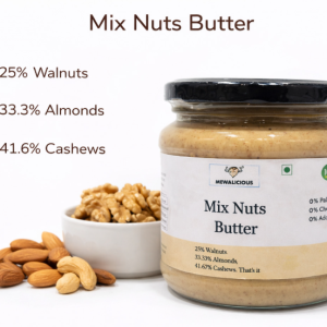 Mix Nut Butter (Roasted Almonds, Cashews and Walnuts) (225 gm)