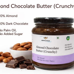 Mewalicious Almond Chocolate Butter With Dark Chocolate Crunchy (450gm)