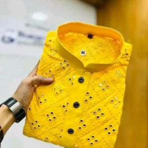 Gorgeous Trendy Mirror Work Kurta for mens men's kurta wedding kurta