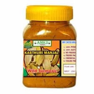Organic Kasthuri Manjal Root (Wild Turmeric) for Face and SKIN, 125Gr jar packing just 290 only, export quality
