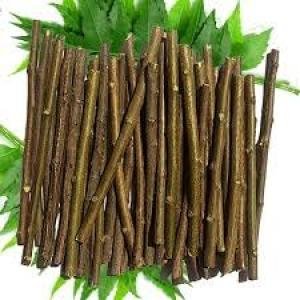 Natural Neem Dental Chew Sticks, Traditional Tooth Cleaning, Pack of 50
