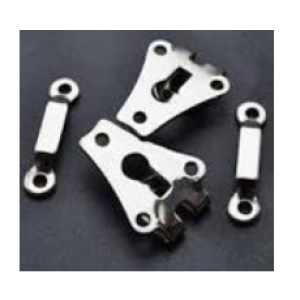 SK Stainless Steel Hooks for Garments, Pack of 20 Sets, Metal Fasteners for Trousers and Skirts