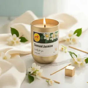 Golden Jasmine Bliss Aroma Candle