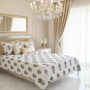 Soft White Luxe Cotton Bedsheet