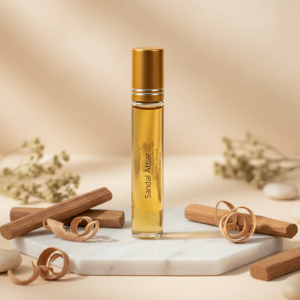Sandal Attar — Pure Natural Chemical-Free Roll-On Fragrance | MVB YUGVIGYANA