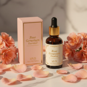 Rose Geranium Essential Oil — 100% Pure Natural | MVB YUGVIGYANA