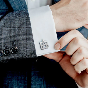 Monogram Overlapping Initial Cufflinks