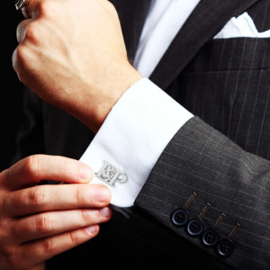 Personalized Initial Groom Wedding Cufflinks For Men And Boys
