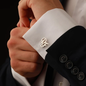 Personalised Monogram Cufflinks for Groom