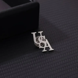 New Personalized Three Initial Brooch