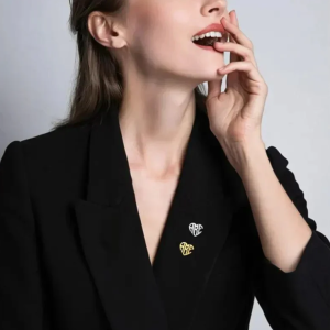 Personalized Monogram Dress Brooch