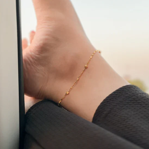 Minimal Bead Anklet