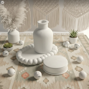 Combo 13 -  bubble tray + Vase + round jewellery box