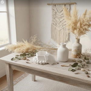 Combo 16 - round bubble tray + Vase + hexagon jewellery box