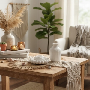 Combo 20 - round bubble tray + Heart Candle Holder + Vase