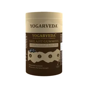 YOGARVEDA Shilajit Gummies – Ayurvedic Vitality Formula (60 Gummies)
