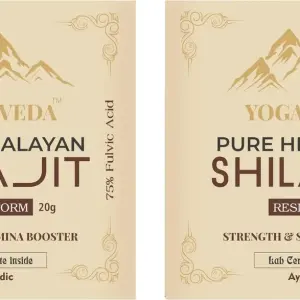 Yogarveda Pure Himalayan Shilajit Resin 20G 100% Ayurvedic Energy And Immunity Booster (20 G)”