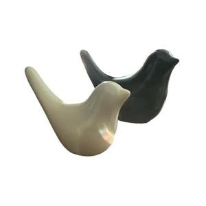 VIBHSA Ceramic Birds Showpiece for Modern Home Decor Shelves, Small Birds Statues for Living Room, Bookshelf, TV Stand (Set of 2)