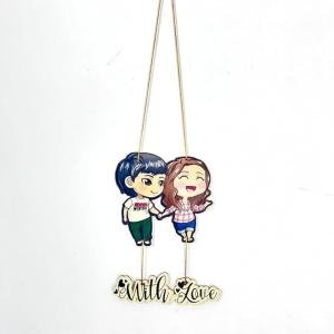 VIBHSA Couple Wall Hanging For Home Decor | Couple Gifts For Valentine's Day | Items For Girlfriend Boyfriend Husband Wife