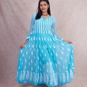 56 Kali Chikankari Anarkali
