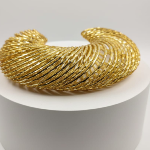 Gold Plated Trendy Cut Work Bangle Set for Women & Girls