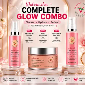 Glow Hydration Trio – 3 Step Skincare Combo (Face Wash + Gel + Mist)