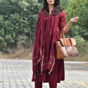 Cotton Solid Kurti With Pant and dupatta sets
