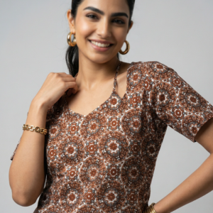 Rayon Printed Short Kurtis