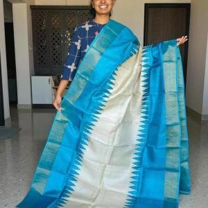 Semi Pattu Sarees With Beautiful Pallu