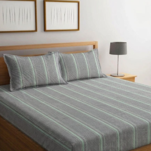 220 TC Cotton Contrast Pillow Elastic Fitted Bedsheet| Cotton bedsheet| trending bedsheet
