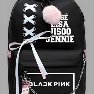 Latest Trendy Women’s Pink Backpack | Lightweight & Durable PU Leather School/College Bag | Adjustable Straps with Dual Handles