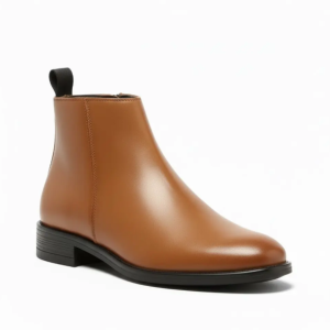 WUGO::Latest Trendy Men’s Tan Chelsea Boots | Premium Faux Leather Ankle Boots | Comfortable Slip-On Footwear for Men's & Boys