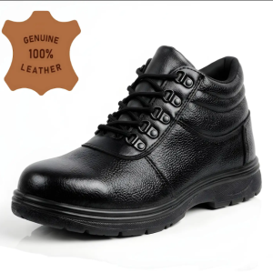 Latest Trendy Genuine Mild Leather Police Boots for Men | Heavy Duty Tactical Safety Boots | Anti-Skid Durable Industrial Work Shoes For Men