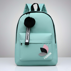 Latest Trendy Women’s Pink Backpack | Lightweight & Durable PU Leather School/College Bag | Adjustable Straps with Dual Handles