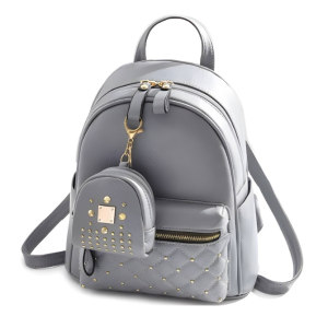 Latest Trendy Women’s Pink Backpack | Lightweight & Durable PU Leather School/College Bag | Adjustable Straps with Dual Handles