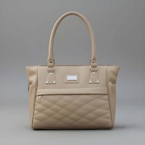 Premium Quality Women’s Stylish Handbag | Elegant PU Leather Shoulder & Tote Bag for Ladies | Spacious Multi-Compartment Design with Golden Hardware & Fur Ball Charm