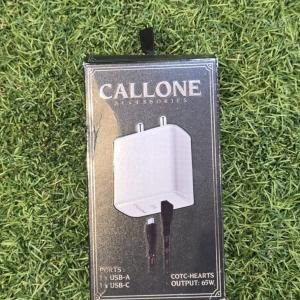 Callone Pouch for Mobile Charger (White, Charging Case, Pack of 1)
